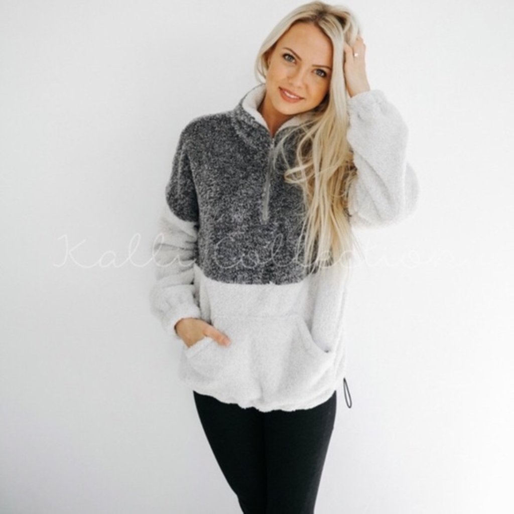 New! Half Zip Pull Over Sweater